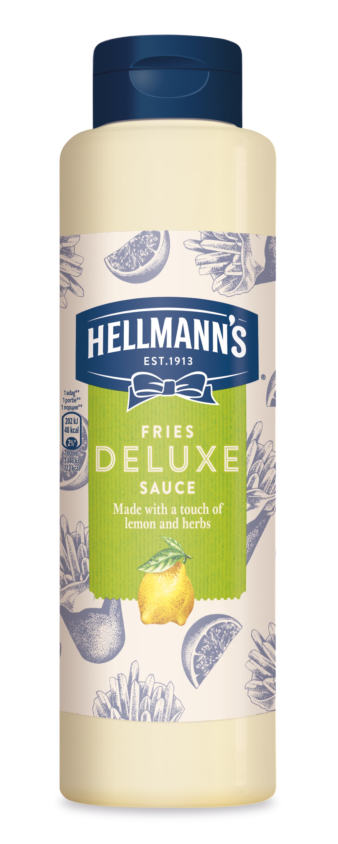 Hellmanns Fries Deluxe umak s limunom i začinskim biljem 850 ml - Pokažite kvalitetu svojim gostima