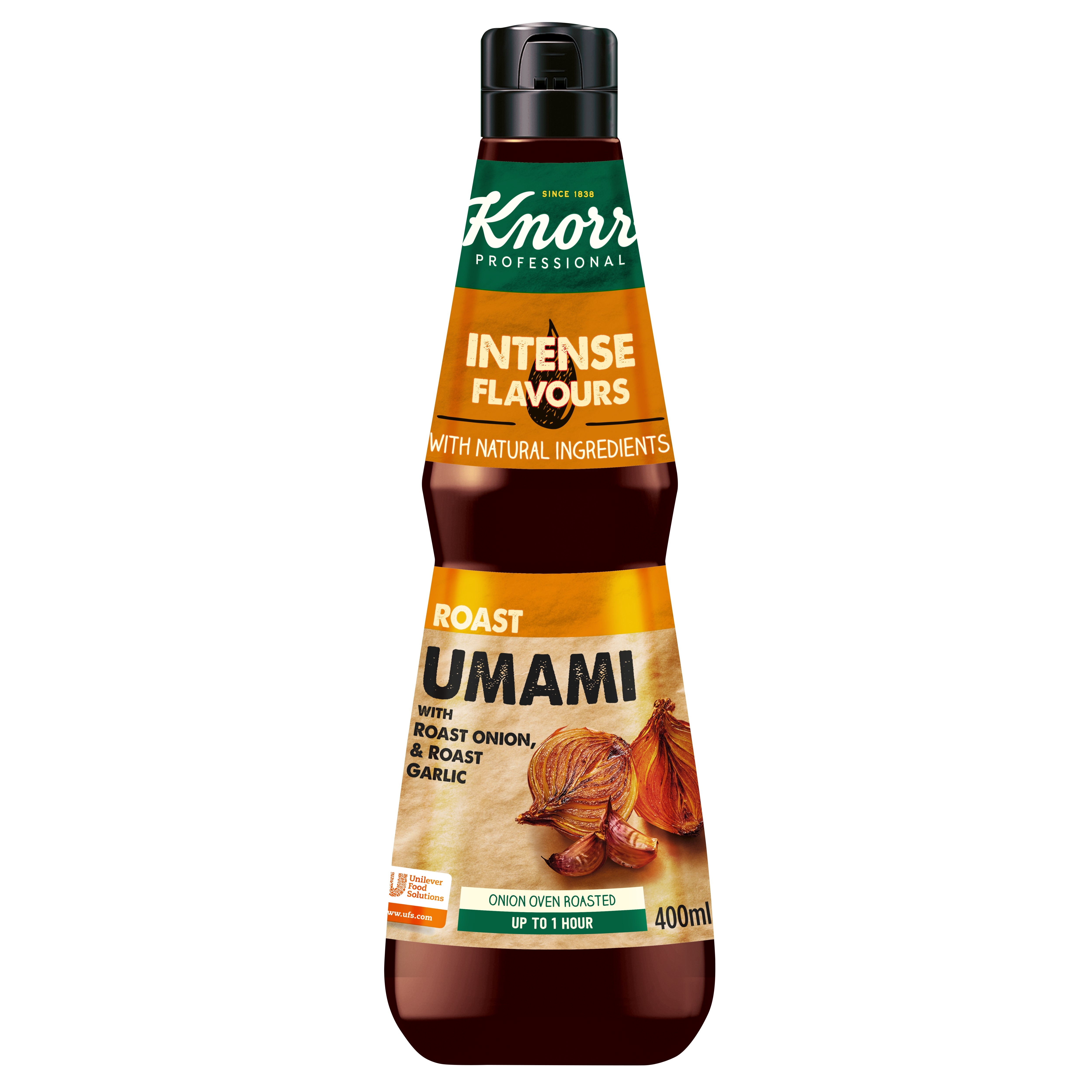 Knorr Snaga okusa - Roast Umami - Uzbudljivi sastojci  za fuziju okusa uhvaćeni u boci.