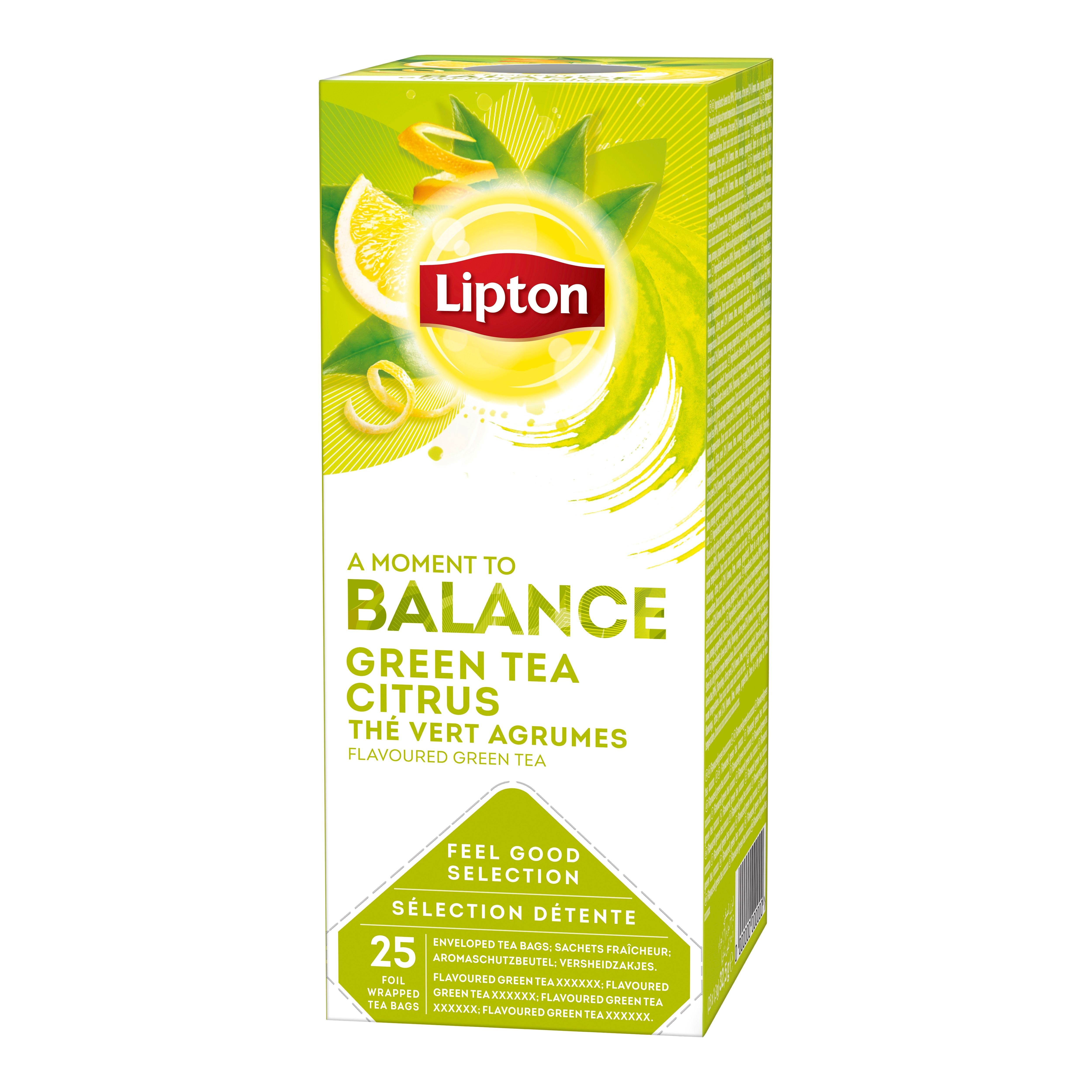 Lipton Aromatizirani zeleni čaj s citrusima 25/1 - Na raspolaganju su različiti čajevi Lipton: biljni, crni, zeleni i voćni.